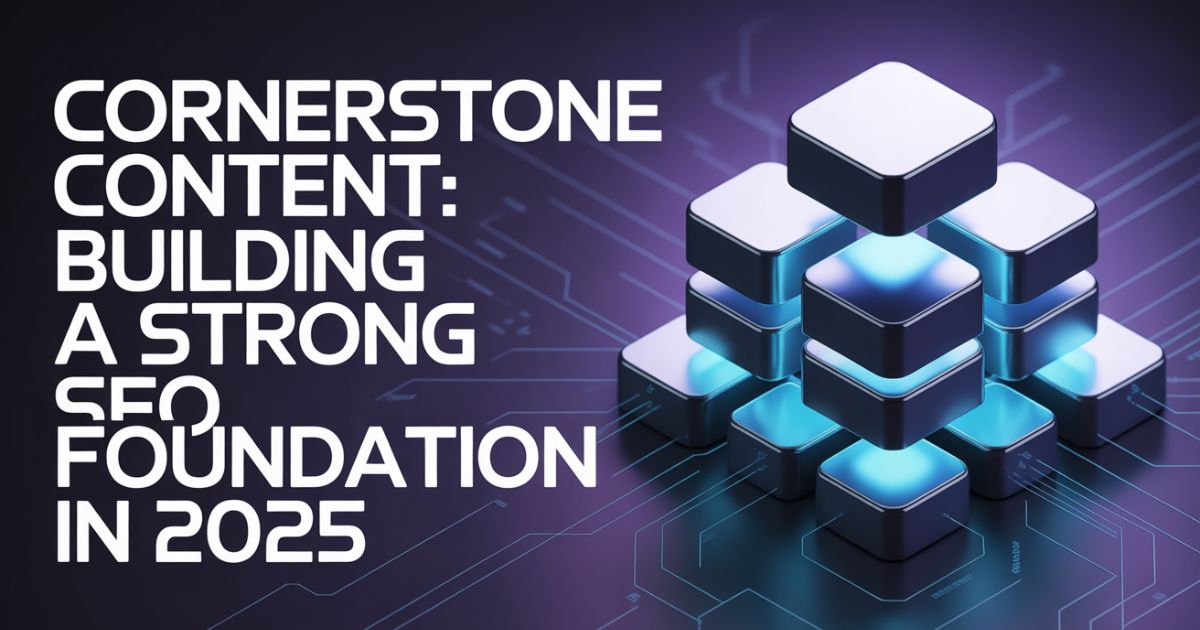 Cornerstone Content: Building A Strong SEO Foundation in 2025